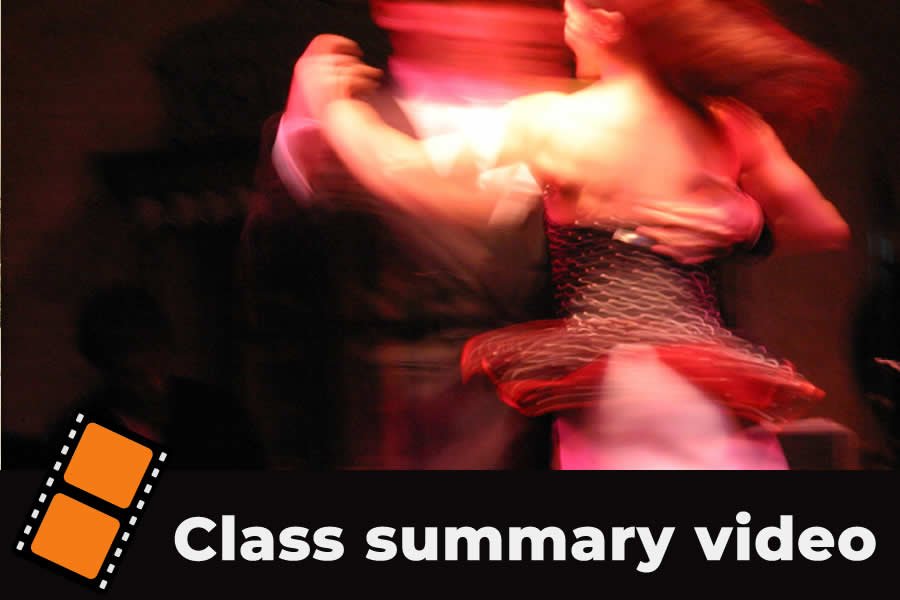 Short summary tango video from Los Angelitos class in London
